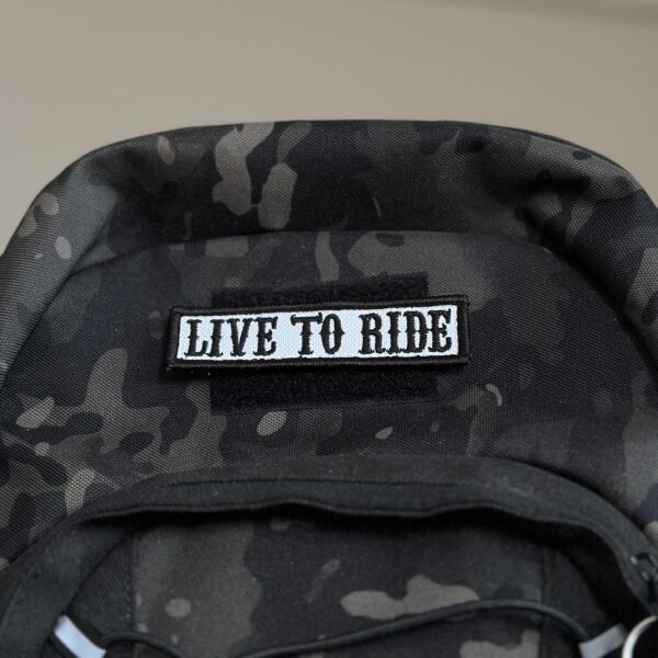 NT0513-001 Live to Ride Patch Bordado 10,2x2,5cm - Imagem 4