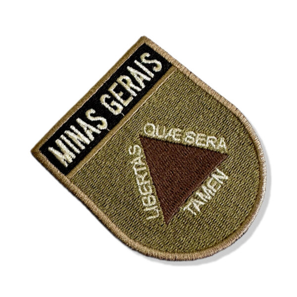BE0048E-003 Bandeira Minas Gerais Patch Bordado 6,8x8,0cm