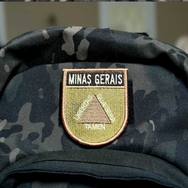 BE0048E-003 Bandeira Minas Gerais Patch Bordado 6,8x8,0cm - Imagem 4