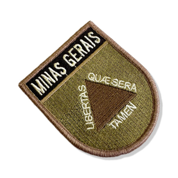 BE0048E-003 Bandeira Minas Gerais Patch Bordado 6,8x8,0cm - Imagem 6