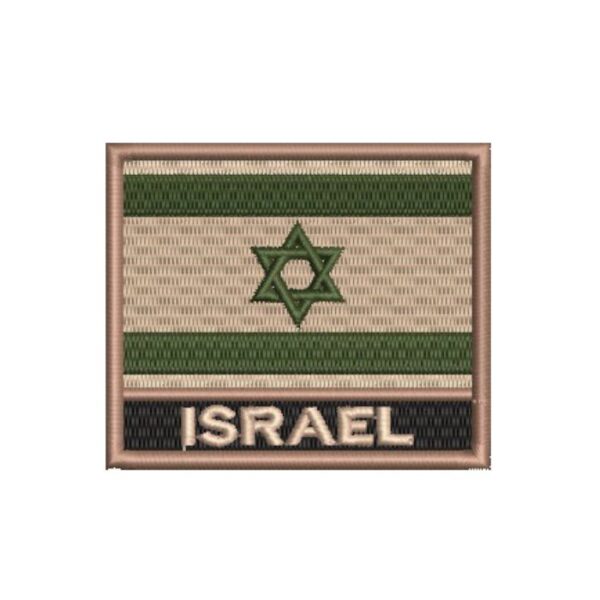 BP0009N-003 Bandeira Israel Patch Bordado 7,5x6,3cm - Imagem 6