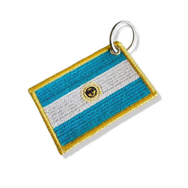 BP0032-001 Bandeira Argentina Patch Bordado 7,5x5,0cm - Imagem 5
