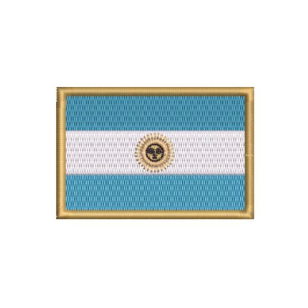 BP0032-001 Bandeira Argentina Patch Bordado 7,5x5,0cm - Imagem 7