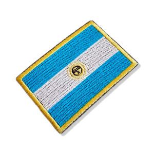 BP0032-001 Bandeira Argentina Patch Bordado 7,5×5,0cm