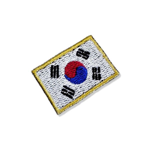 BP0040-031 Bandeira Coreia do Sul Patch Bordado 3,8x2,5cm