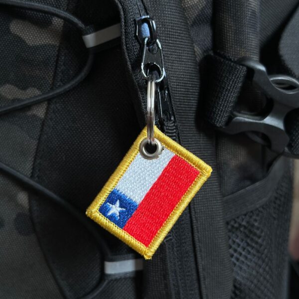 BP0045-031 Bandeira Chile Patch Bordado 3,8x2,5cm - Imagem 2