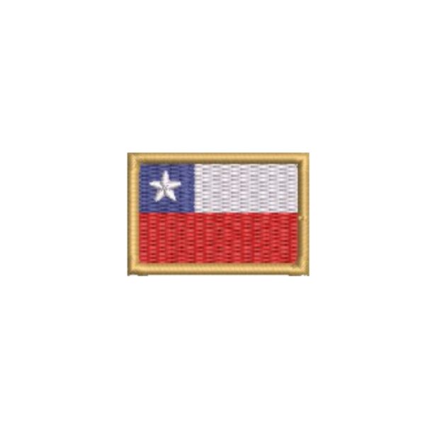 BP0045-031 Bandeira Chile Patch Bordado 3,8x2,5cm - Imagem 6
