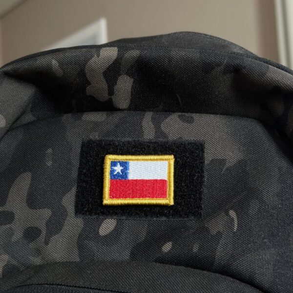 BP0045-031 Bandeira Chile Patch Bordado 3,8x2,5cm - Imagem 4
