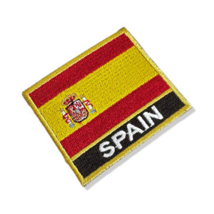 BP0084N-001 Bandeira Espanha Patch Bordado 7,5×6,3cm