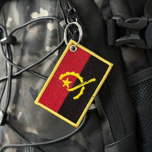 BP0089-001 Bandeira Angola Patch Bordado 7,5x5,0cm - Imagem 2