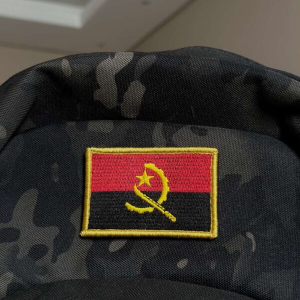 BP0089-001 Bandeira Angola Patch Bordado 7,5x5,0cm - Imagem 4