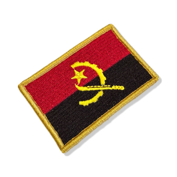 BP0089-001 Bandeira Angola Patch Bordado 7,5x5,0cm - Imagem 7