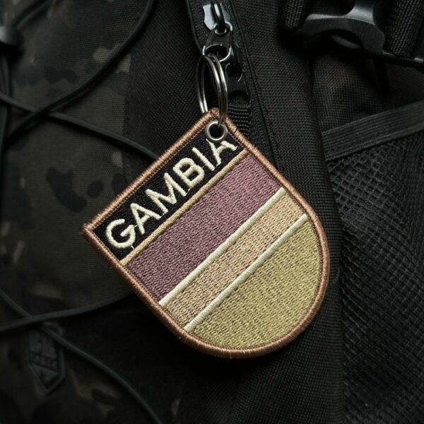 BP0196E-003 Bandeira Gambia Patch Bordado 6,8x8,0cm - Imagem 4