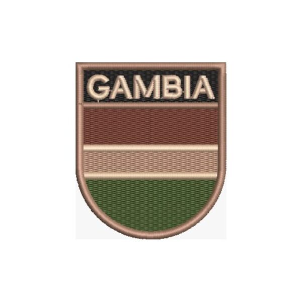 BP0196E-003 Bandeira Gambia Patch Bordado 6,8x8,0cm - Imagem 6