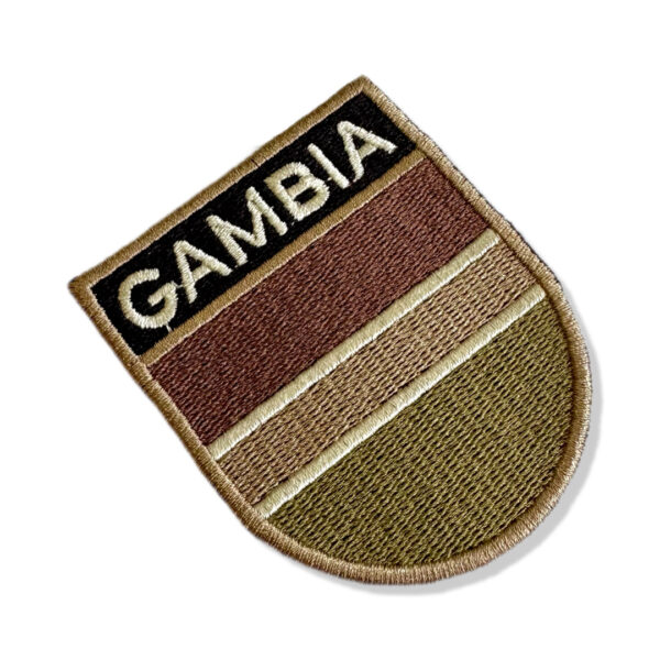 BP0196E-003 Bandeira Gambia Patch Bordado 6,8x8,0cm