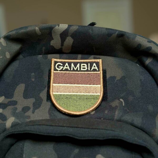 BP0196E-003 Bandeira Gambia Patch Bordado 6,8x8,0cm - Imagem 2