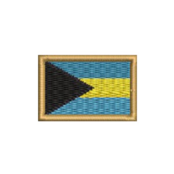 BP0208-031 Bandeira Bahamas Patch Bordado 3,8x2,5cm - Imagem 6