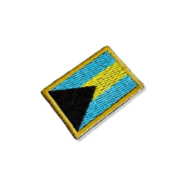 BP0208-031 Bandeira Bahamas Patch Bordado 3,8x2,5cm