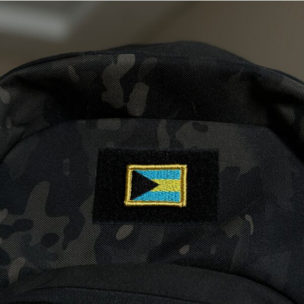BP0208-031 Bandeira Bahamas Patch Bordado 3,8x2,5cm - Imagem 4