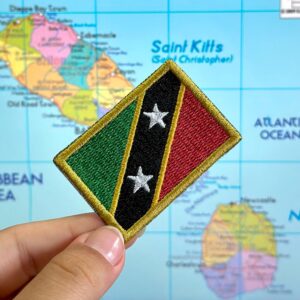 BP0220-011 Bandeira São Cristóvão e Neves Patch Bordado 5,7×3,8cm