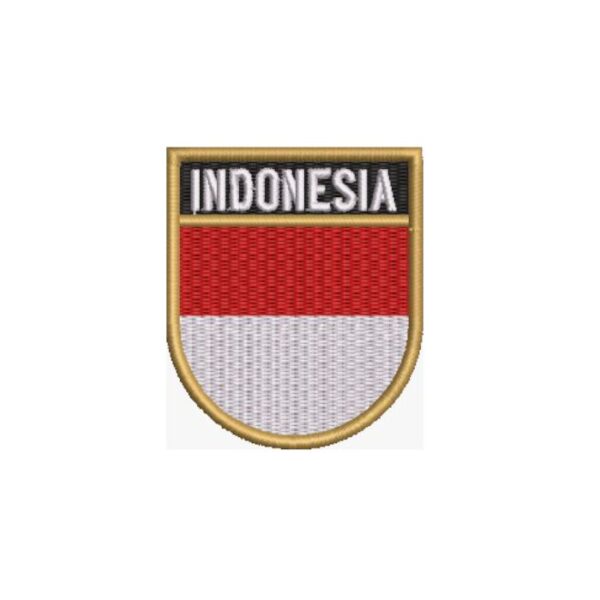 BP0419E-011 Bandeira Indonesia Patch Bordado 5,7x6,8cm - Imagem 5