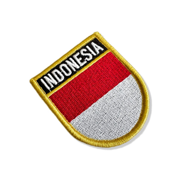 BP0419E-011 Bandeira Indonesia Patch Bordado 5,7x6,8cm - Imagem 6
