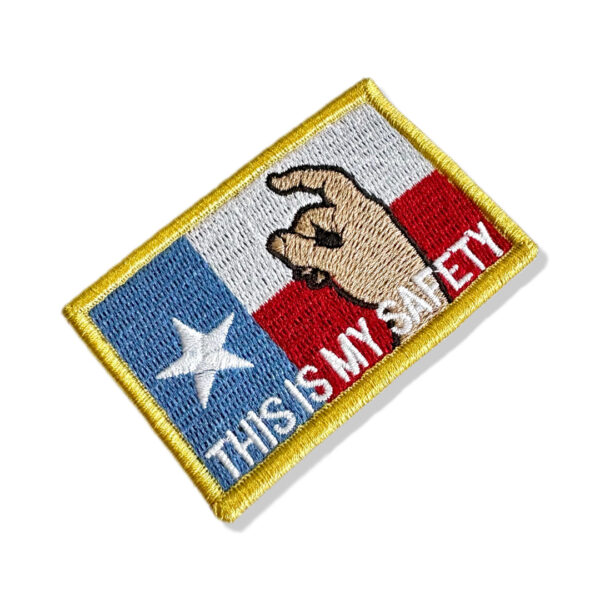 M0189-001 Bandeira Texas This Is My Safety Patch Bordado 7,5x5,0cm - Imagem 7