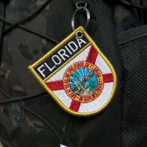 BE0007E-001 Bandeira Florida Patch Bordado 6,8×8,0cm