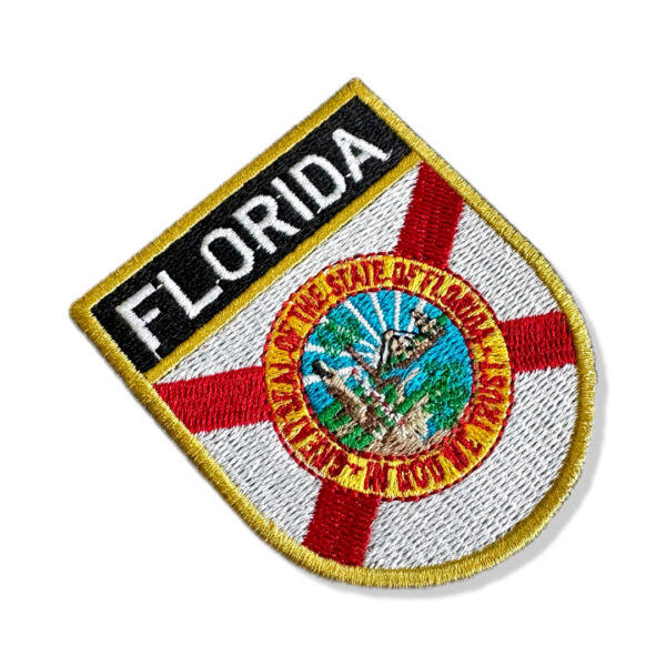 BE0007E-001 Bandeira Florida Patch Bordado 6,8x8,0cm