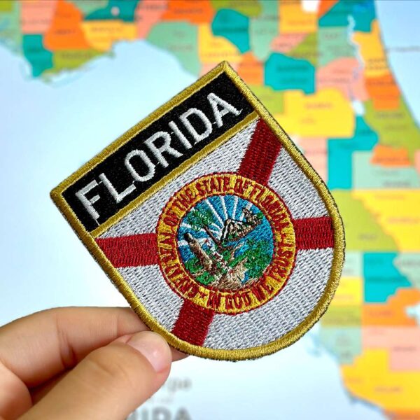 BE0007E-001 Bandeira Florida Patch Bordado 6,8x8,0cm - Imagem 3