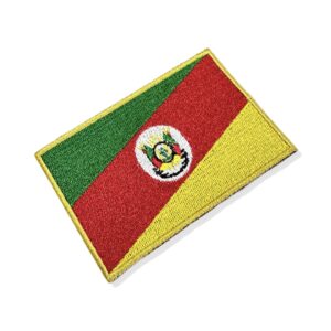 BE0019-021 Bandeira Rio Grande do Sul Patch Bordado 10,2×6,8cm