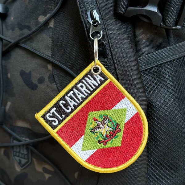 BE0168E-001 Bandeira Santa Catarina Patch Bordado 6,8x8,0cm - Imagem 4