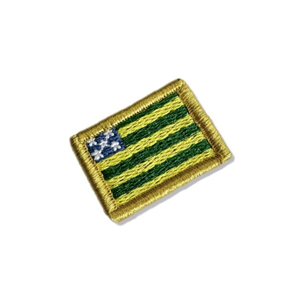 BE0172-031 Bandeira Goiás Patch Bordado 3,8x2,5cm - Imagem 7
