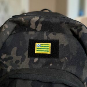 BE0172-031 Bandeira Goiás Patch Bordado 3,8×2,5cm