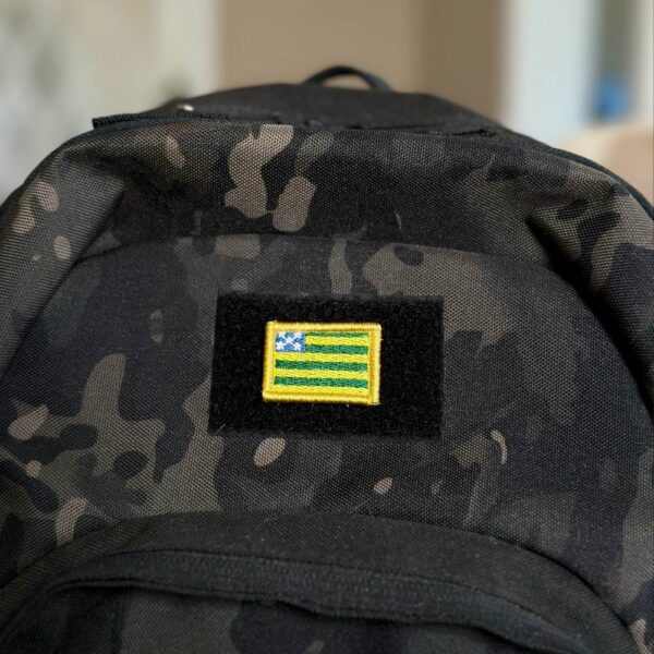 BE0172-031 Bandeira Goiás Patch Bordado 3,8x2,5cm - Imagem 2