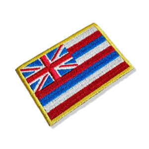 BE0423-001 Bandeira Havaí Patch Bordado 7,5×5,0cm