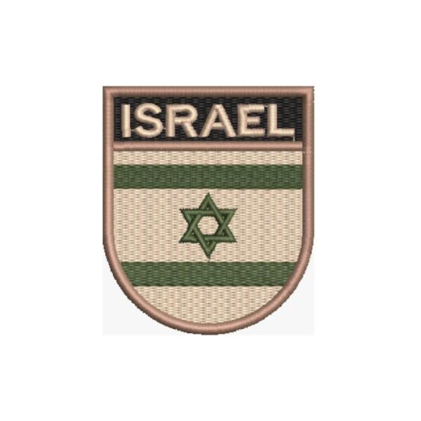 BP0009E-003 Bandeira Israel Patch Bordado 6,8x8,0cm - Imagem 6