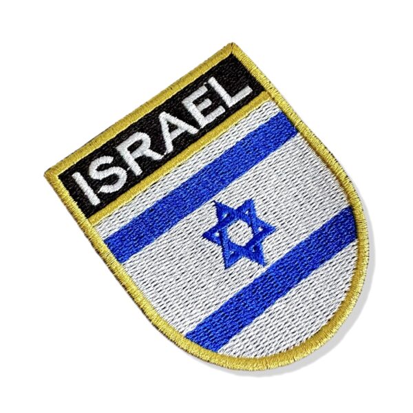 BP0009E-001 Bandeira Israel Patch Bordado 6,8x8,0cm