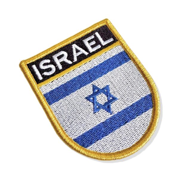 BP0009E-001 Bandeira Israel Patch Bordado 6,8x8,0cm - Imagem 7