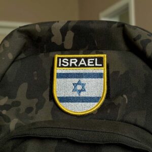 BP0009E-001 Bandeira Israel Patch Bordado 6,8×8,0cm