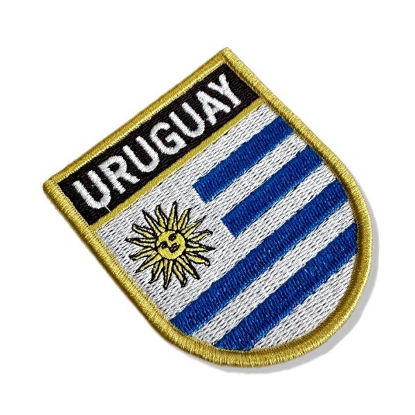 BP0023E-011 Bandeira Uruguai Patch Bordado 5,7x6,8cm - Imagem 7