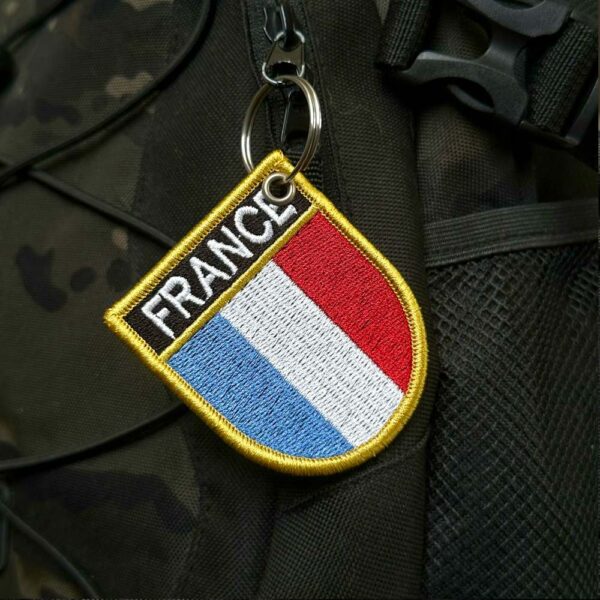BP0031E-011 Bandeira França Patch Bordado 5,7x6,8cm - Imagem 4