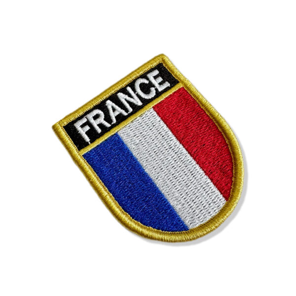 BP0031E-011 Bandeira França Patch Bordado 5,7x6,8cm - Imagem 7
