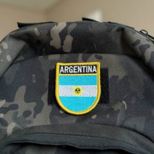 BP0032E-011 Bandeira Argentina Patch Bordado 5,7×6,8cm