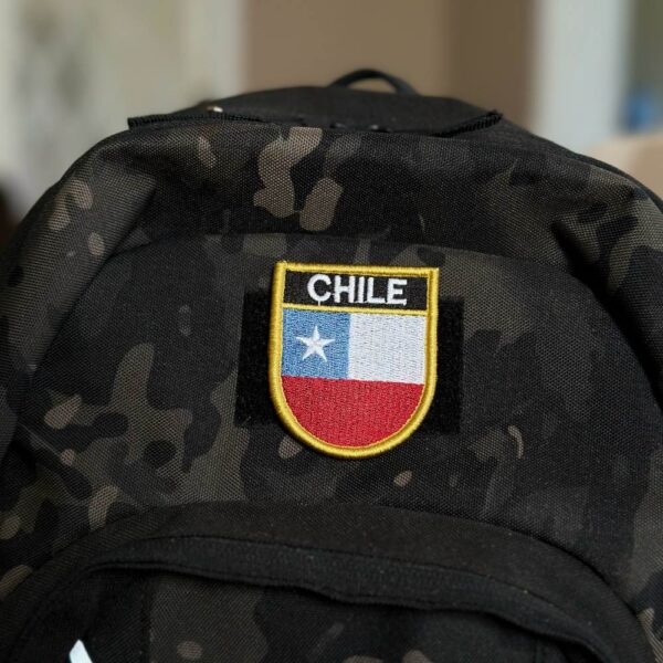 BP0045E-011 Bandeira Chile Patch Bordado 5,7x6,8cm - Imagem 2