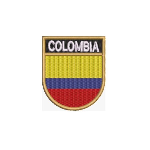 BP0049E-011 Bandeira Colombia Patch Bordado 5,7x6,8cm - Imagem 6