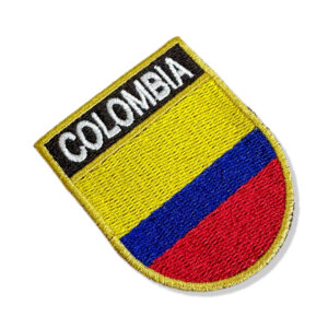 BP0049E-011 Bandeira Colombia Patch Bordado 5,7×6,8cm