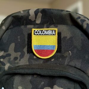 BP0049E-011 Bandeira Colombia Patch Bordado 5,7×6,8cm