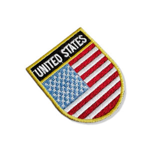 BP0055E-011 Bandeira USA EUA Patch Bordado 5,7×6,8cm