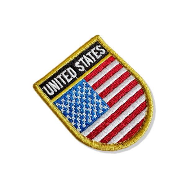 BP0055E-011 Bandeira USA EUA Patch Bordado 5,7x6,8cm - Imagem 7